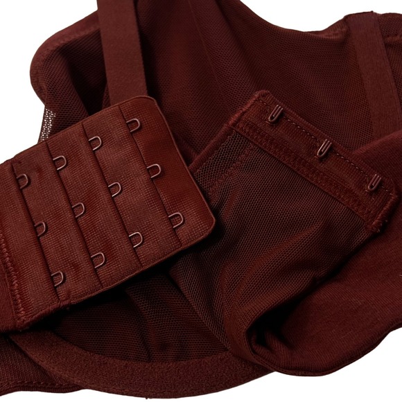 SKIMS Cotton Jersey T-Shirt Underwire Bra Sangria 42B - Picture 7 of 9